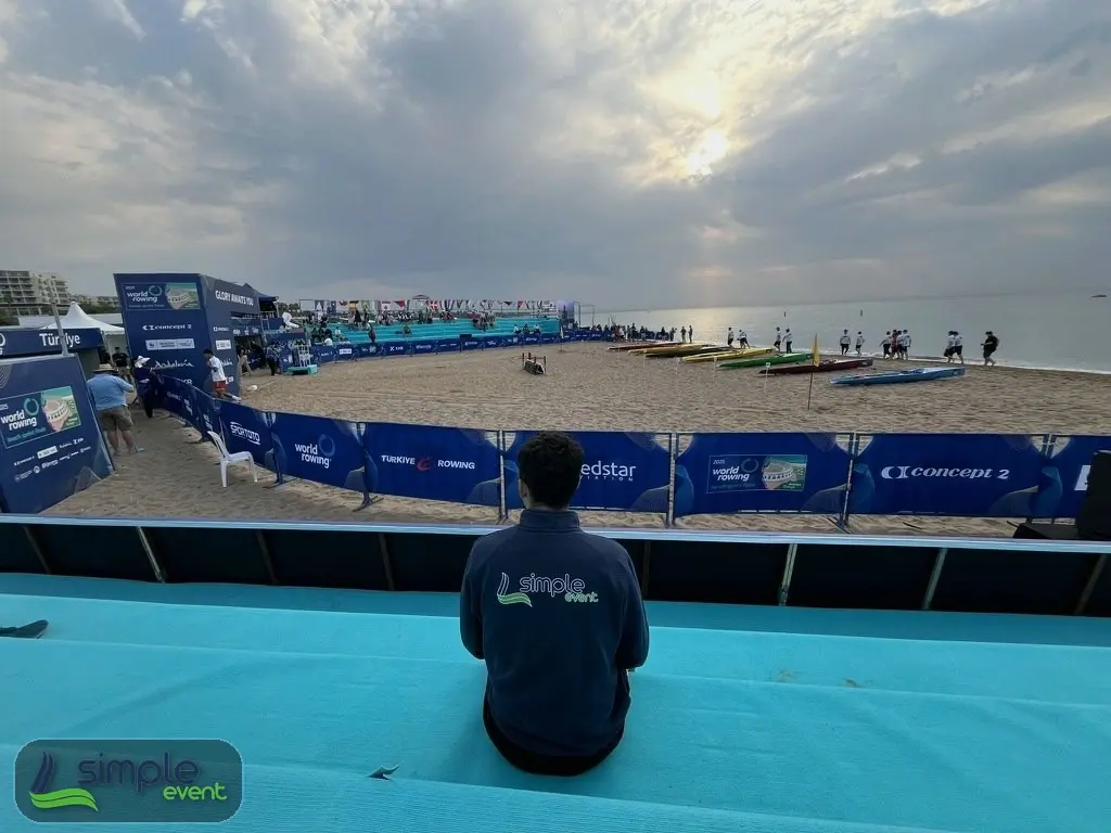 Beach sprint yarış alanı
